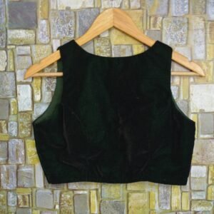 Green Velvet Lehenga Choli – Custom Made to Measure