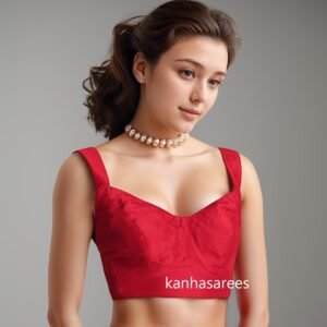 Customizable Raw Silk Saree Blouse - Designer Indian Choli