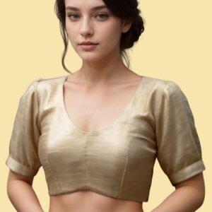 Custom Raw Silk Blouse for Sarees & Lehengas | USA Ready-Made