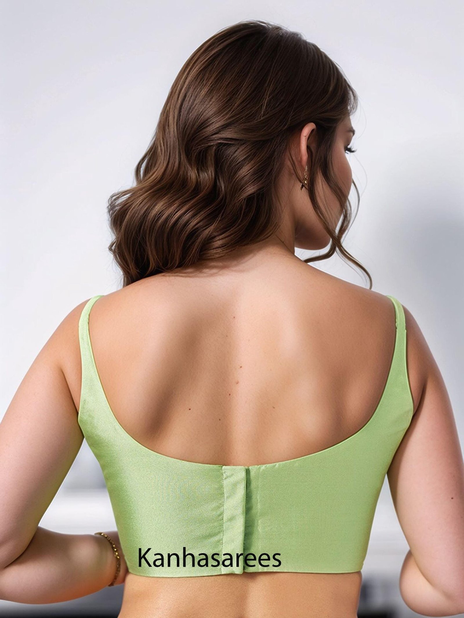 Satin Saree Blouse – Custom Made to Measure - Image 2