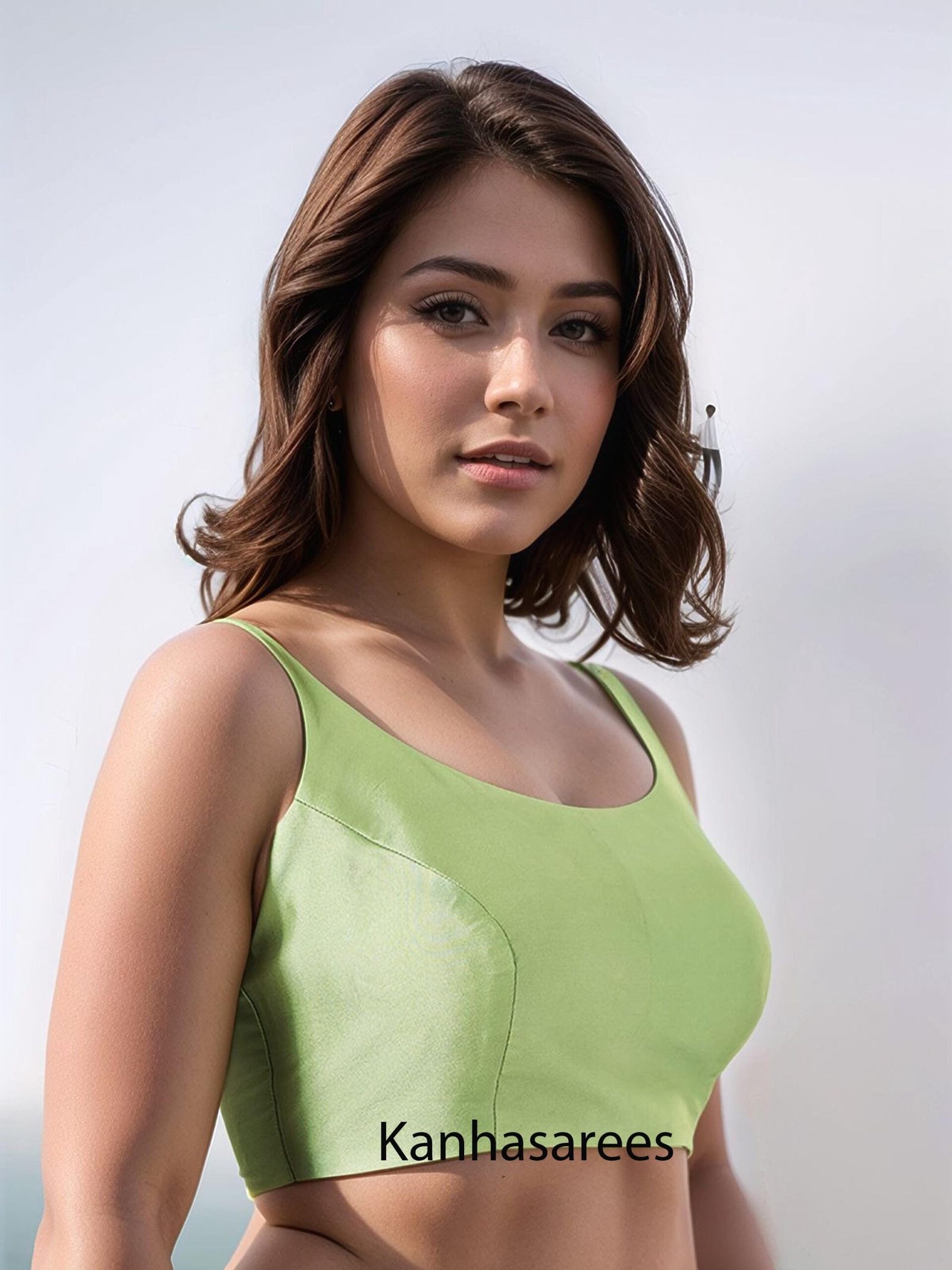 Satin Saree Blouse – Custom Made to Measure - Image 3