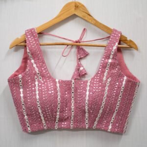 Handmade Mirror Work Blouse | Designer Indian Choli for Festive Wear