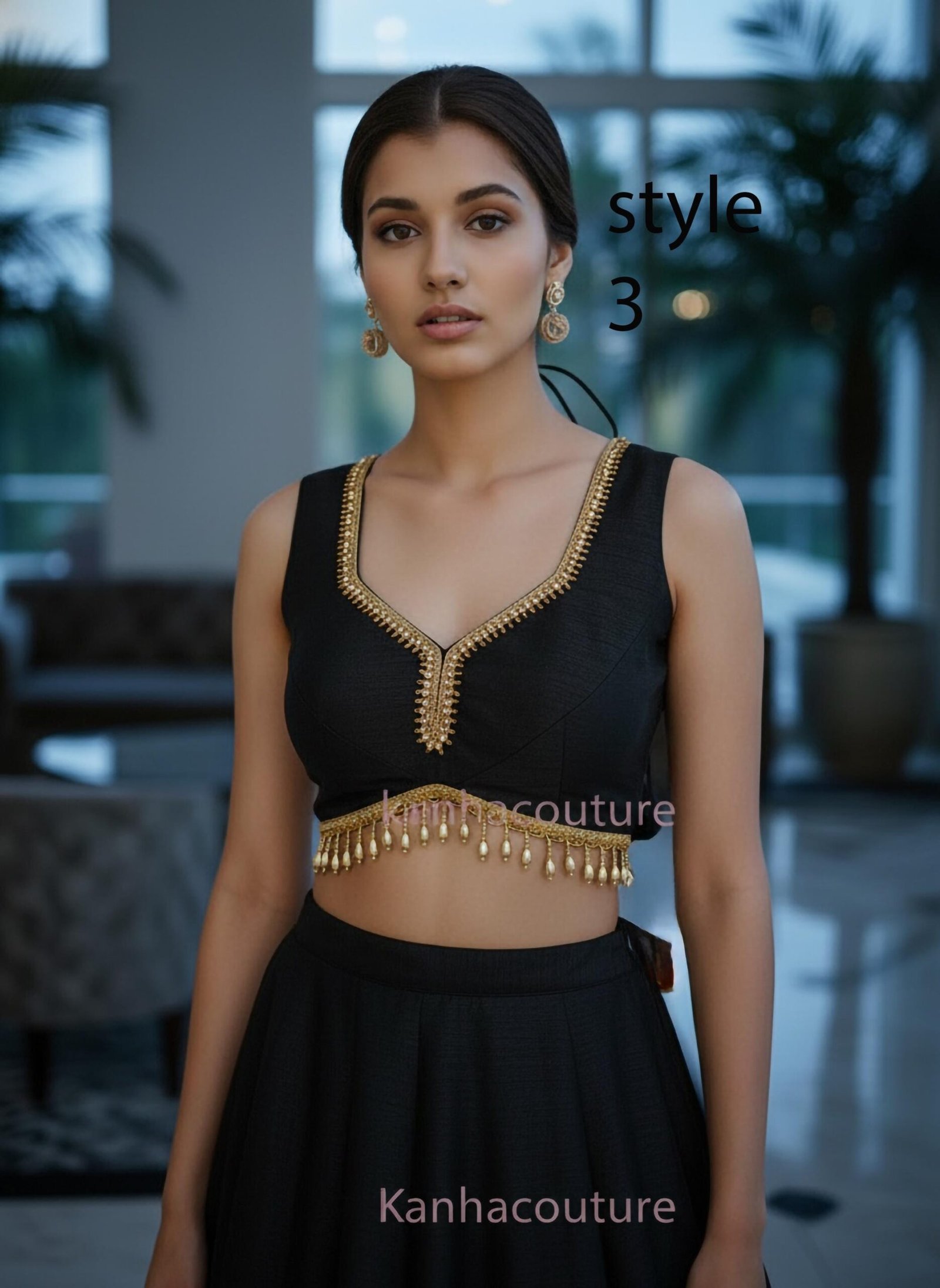 Black Beaded Lehenga Choli – Custom Made to Measure