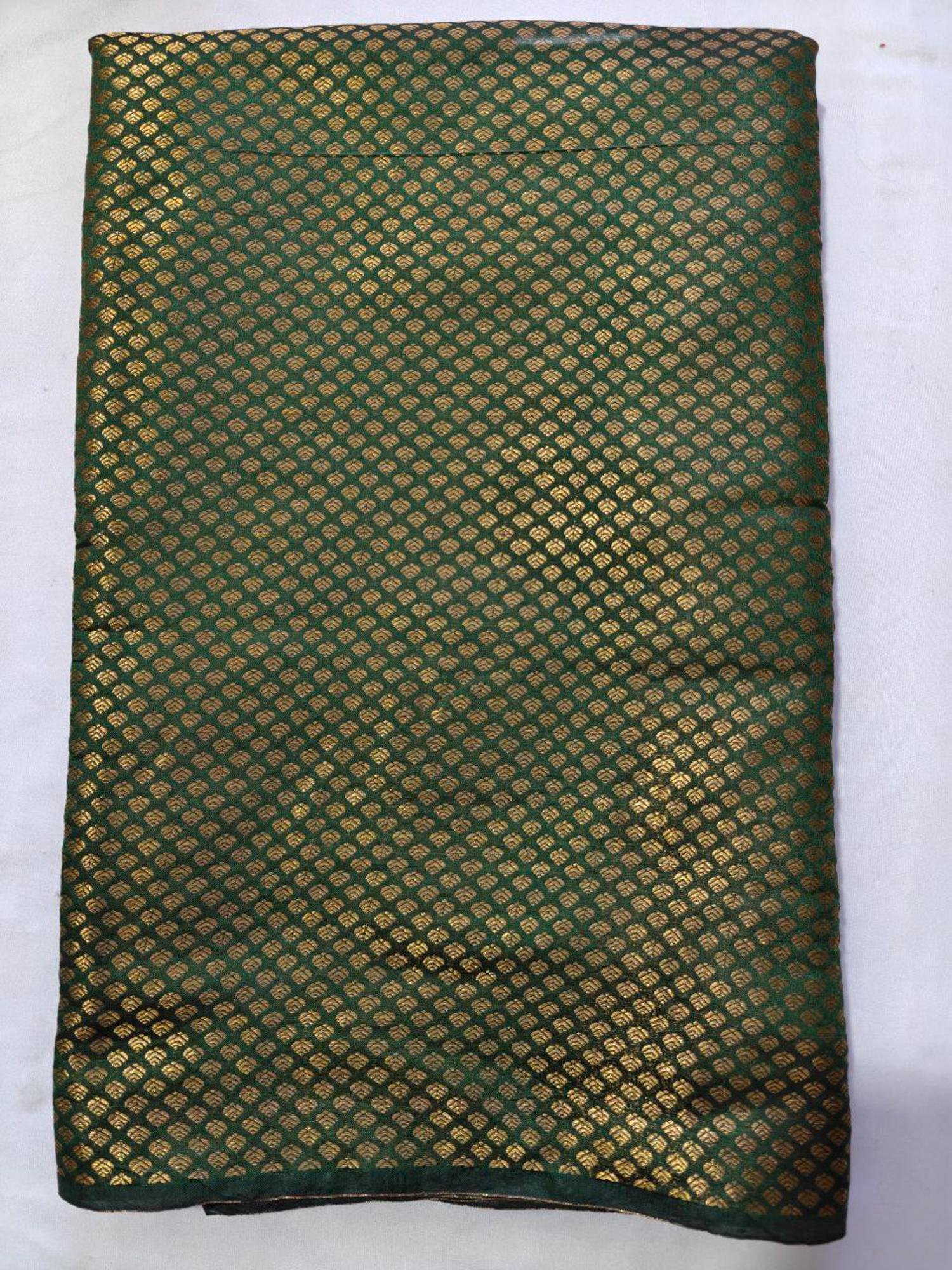 Luxurious Green Banarasi Brocade Blouse for Festive Sarees - Image 8