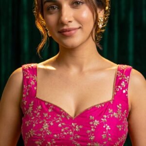 Fuchsia Embroidered Lehenga Choli – Custom Made to Measure