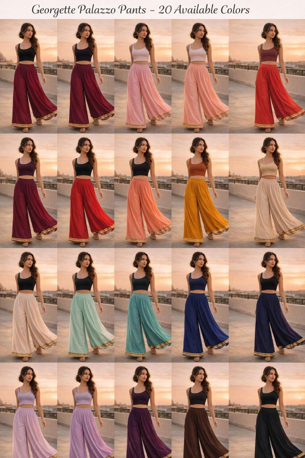 Georgette Pants – Custom Made to Measure - Image 2
