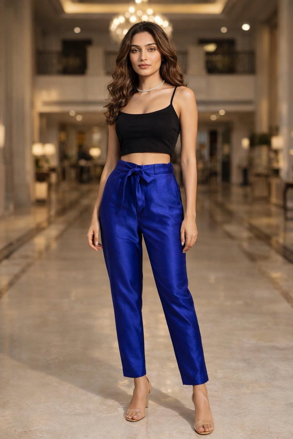 Red Raw Silk Pants – Custom Made to Measure