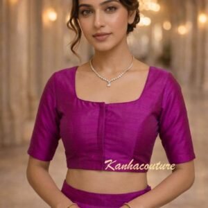 Magenta Art Silk Lehenga Choli – Custom Made to Measure