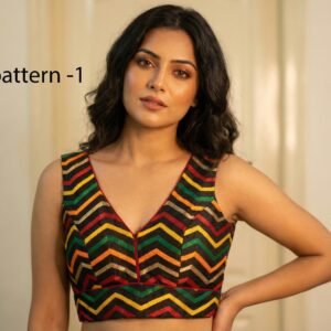 Multicolor Saree Blouse – Custom Made to Measure