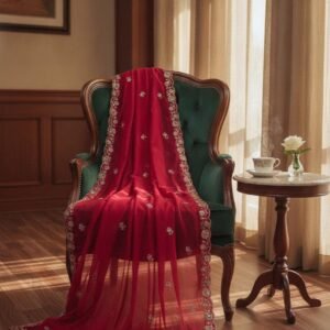 Pink Silk Blend Embroidered Lehenga Choli – Custom Made to Measure