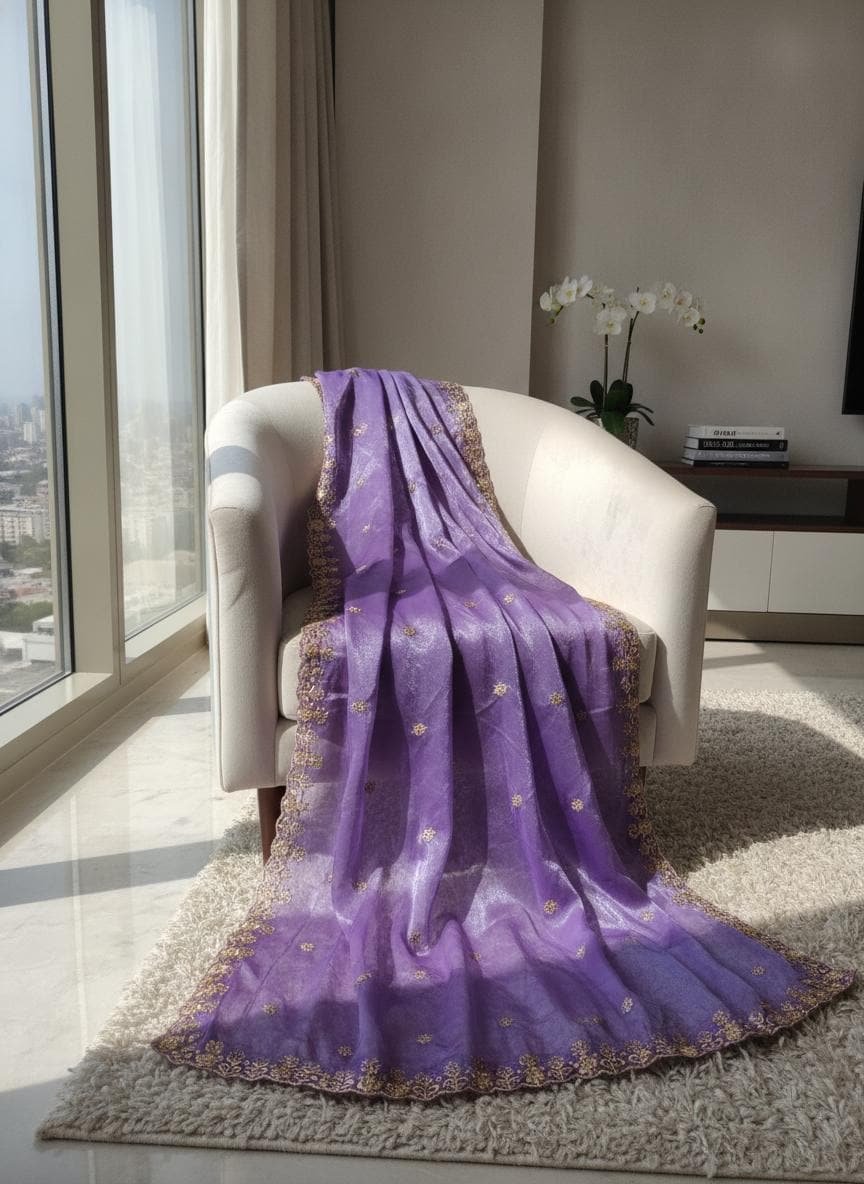 Emerald Organza Embroidered Lehenga Choli – Custom Made to Measure - Image 4