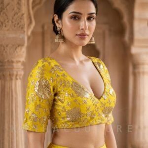 Fuchsia Silk Embroidered Lehenga Choli – Custom Made to Measure