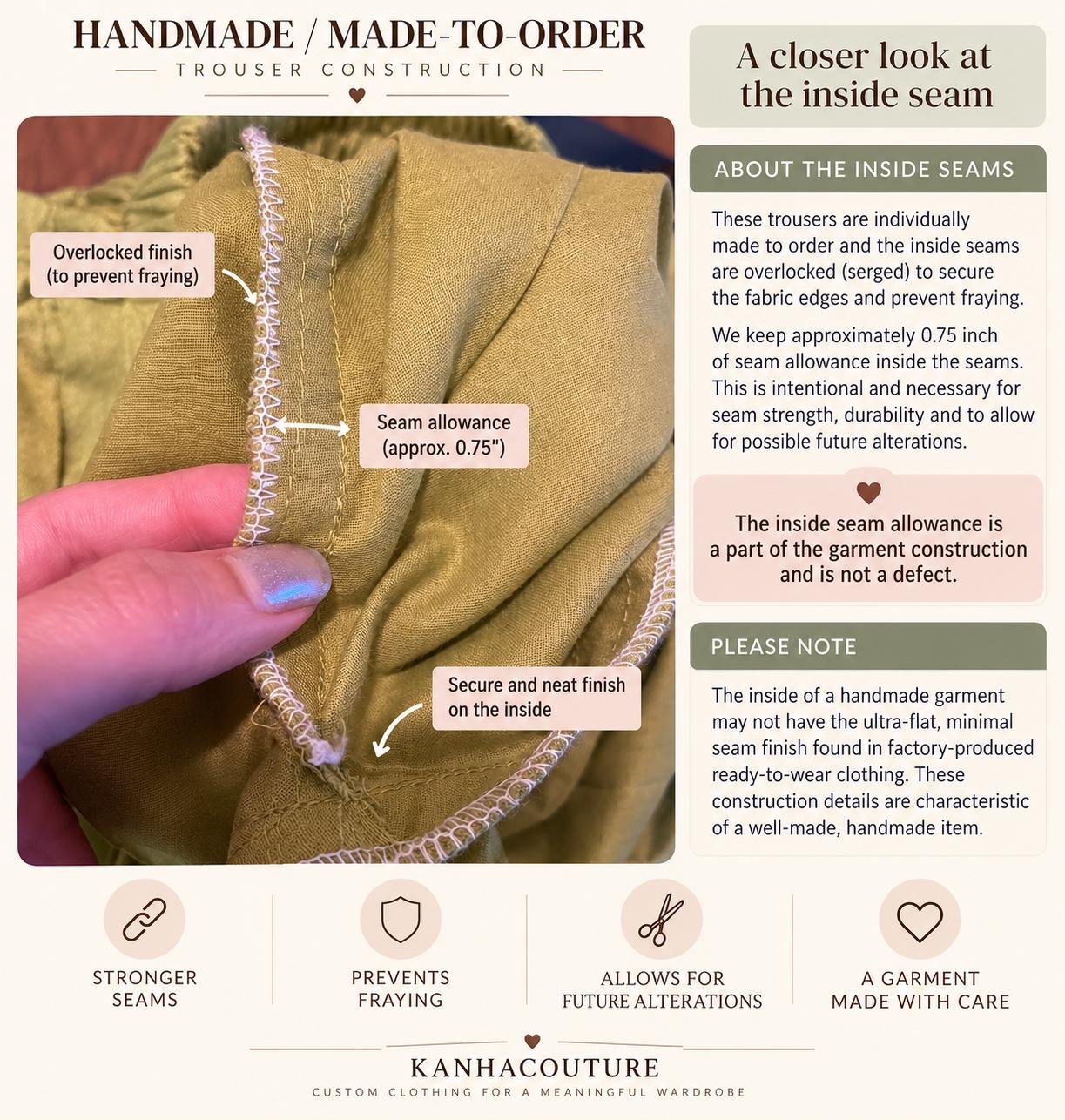 Golden Silk Blend Pants – Custom Made to Measure - Image 10