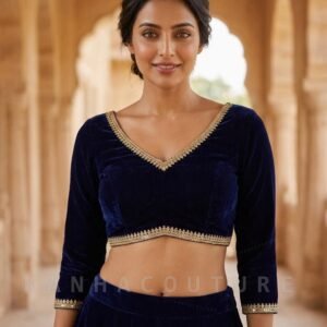Velvet Lehenga Choli (Design 2) – Custom Made to Measure