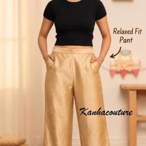 Golden Silk Blend Pants – Custom Made to Measure